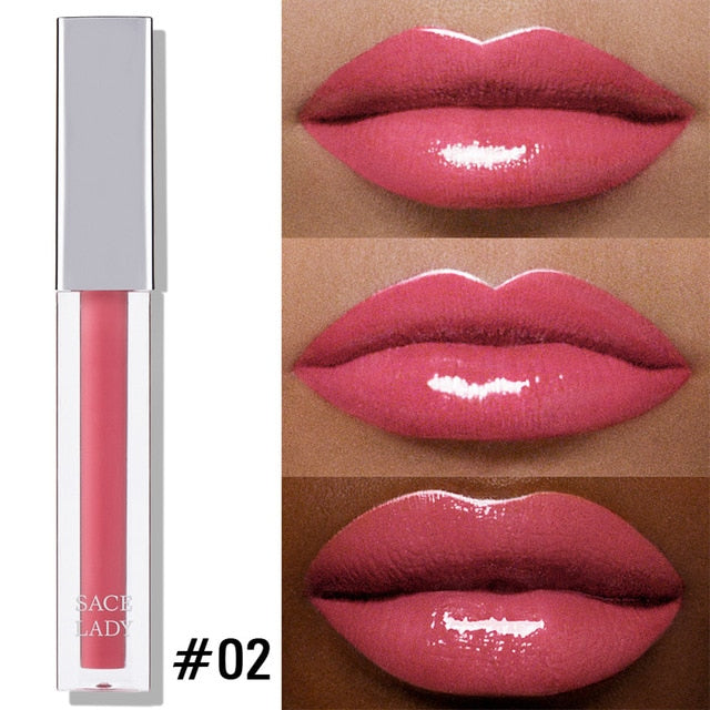SACE LADY High Shine Lip Gloss Makeup Smooth Buildable Intense Glitter Lip Gloss Beauty Sexy Make Up Moisturizing Cosmetic TSLM2