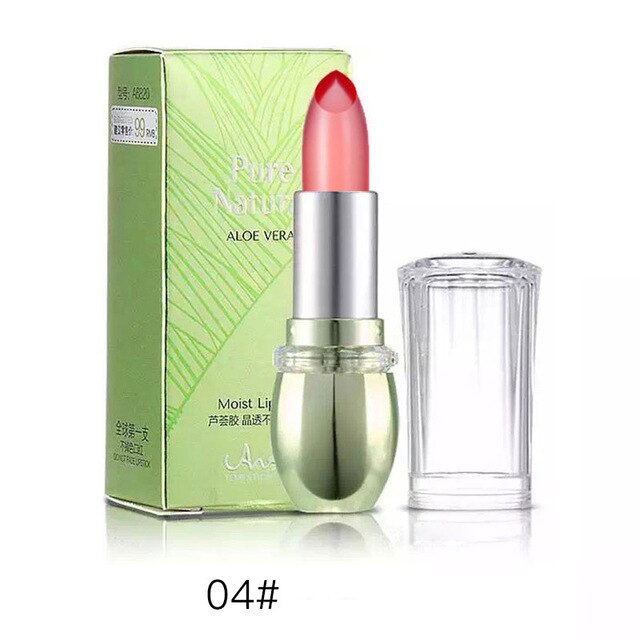 Organic Aloe Vera Natural Moisturizer Jelly Lipstick Temperature Changed Color Waterproof Lip stick Protector Lips Cosmetics
