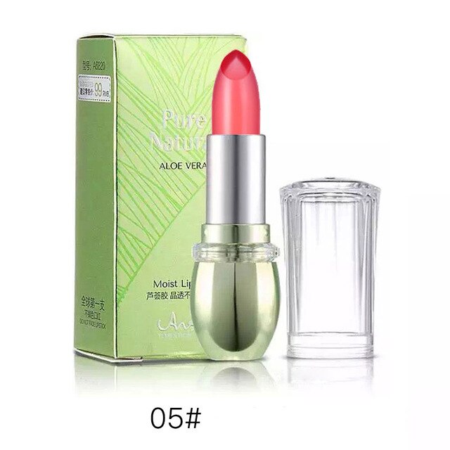 Organic Aloe Vera Natural Moisturizer Jelly Lipstick Temperature Changed Color Waterproof Lip stick Protector Lips Cosmetics