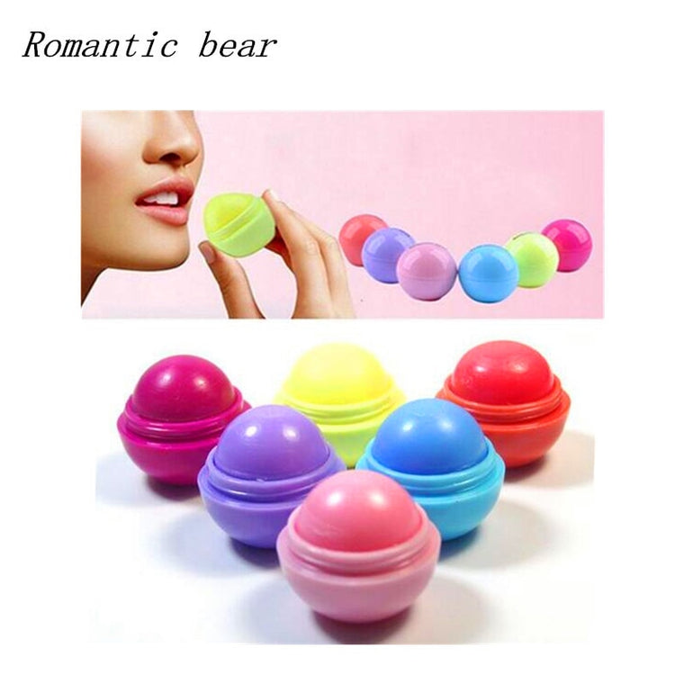 Brand New 6 Color Matte Natural Plant Organic Sphere Pomade Ball Make up Lipstick Embellish Lip Balm  Prevent Cracking Cosmetic