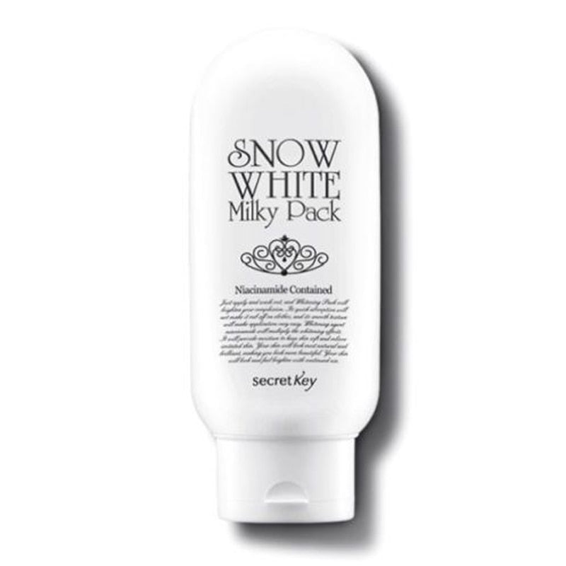 SECRET KEY Snow White Milky Pack 200ml Face Mask Facial Mask Whitening Brightens Skin Moisturizing Anti Aging Skin Care